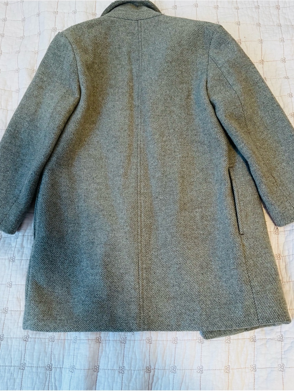 Cat & Jack Gray Herringbone Pea Coat